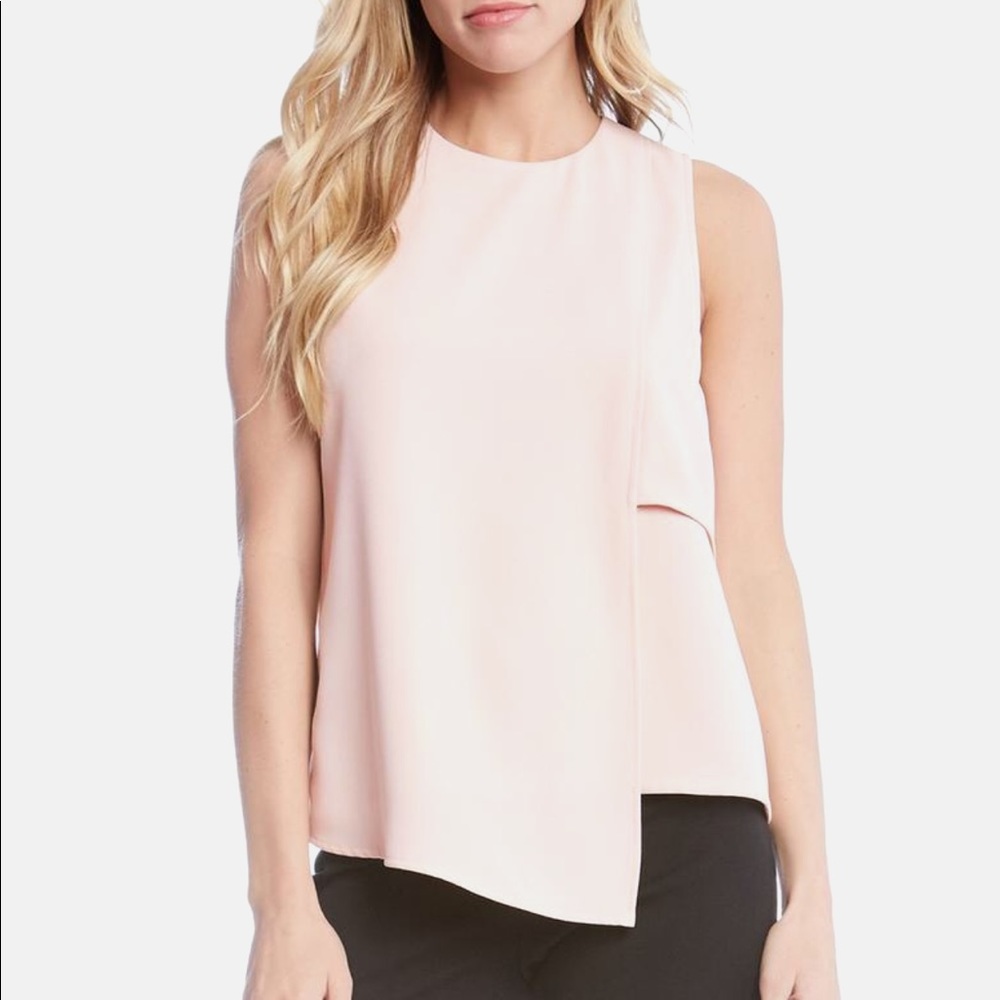 FIFTEEN TWENTY blush, asymmetric tank